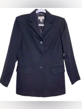 Classic Talbots Blue Women's Blazer Jacket 4P